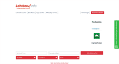 Desktop Screenshot of lehrberuf.info