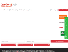 Tablet Screenshot of lehrberuf.info